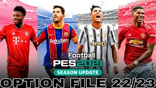 PES 2021 22/23 SEASON OPTION FILE - PS4, PS5 & PC, TRANSFERS & KITS OUT NOW!