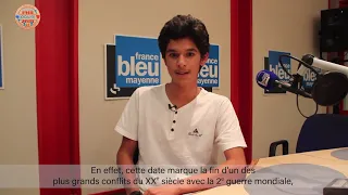 Briac de la classe radio de France Bleu Mayenne nous parle de l'importance de se souvenir