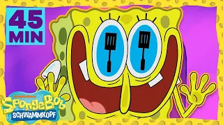 SpongeBob | 45 MINUTEN mit SpongeBobs verrücktesten Urlauben  | SpongeBob Schwammkopf