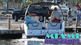 Brand New Boat Gets It's First Battle Scar | Miami Boat Ramps | Broncos Guru | Wavy Boats