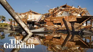 Hurricane Ida: drone footage shows damage in Grand Isle, Louisiana