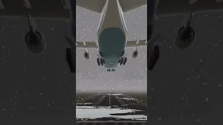 Antonov 225 landing in snowy russia #swiss001landing #rfs