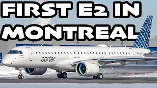 FIRST E2 IN MONTREAL !!! Porter Embraer ERJ-195 E2 in YUL / CYUL