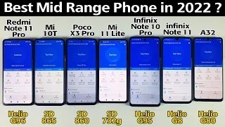 Redmi Note 11 Pro / Mi 10T / X3 Pro / Mi 11 Lite / Note 10 Pro / Note 10 / A32 Benchmark Test 2022🔥