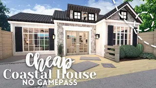 [ bloxburg ] ꒰ 20k! ꒱ cheap coastal single mom roleplay house ꒰ no gamepass build with tour ꒱