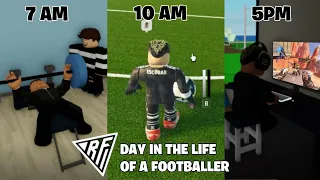 A day in a life of a Footballer in RF24 | ROBLOX Real Futbol 24