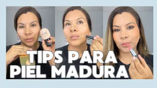 CONSEJOS Y TIPS DE MAQUILLAJE VALIOSOS PARA PIEL MADURA | 40 años a más