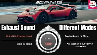 Mercedes AMG ONE Exhaust Sound in Different Modes