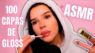 ASMR 100 CAPAS DE GLOSS | MOUTH SOUNDS