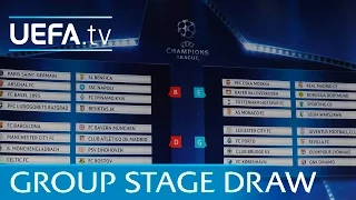 Full group stage draw: 2016/17 UEFA Champions League