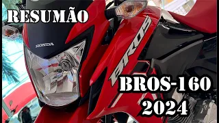 Resumão: HONDA BROS 160 - 2024 | CONSUMO | REVISÃO | SEGURO - ASSISTA ESSE VÍDEO ANTES DE COMPRAR.