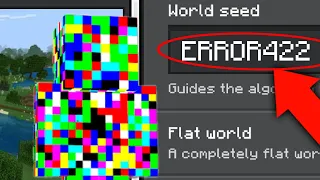 Whats On The ERROR422 MINECRAFT SEED? (Ps5/XboxSeriesS/PS4/XboxOne/PE/MCPE)