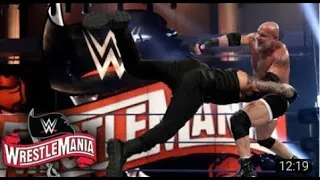 WWE Goldberg vs Roman Reigns vs broke Lesnar Wrestlemania 36 full highlights match on 10 April