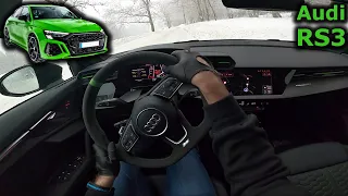 2022 Audi RS3 Sedan | POV test drive in mountains