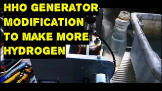 HHO Hydrogen Generator Upgrade to Create more Hydrogen Gas - Warning Hydrogen is Volatile!