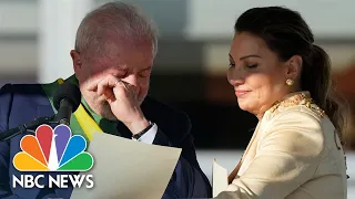Lula breaks down in tears after being sworn in as Brazil’s president