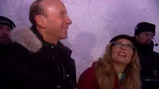 Frozen: Directors Jennifer Lee & Chris Buck Visit the Ice Hotel (Hotel de Glace) | ScreenSlam