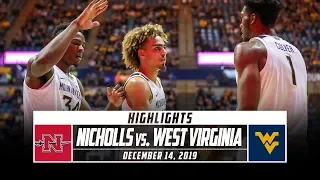 Nicholls vs. West Virginia Basketball Highlights (2019-20) | Stadium
