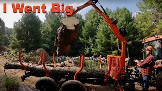 I Got a Bigger Log Loader Trailer (Wallenstein LXT115 First Look)