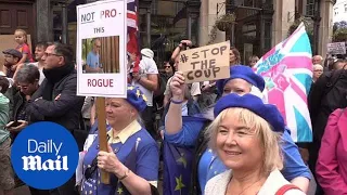 Protests against Boris Johnson's decision to suspend Parliament