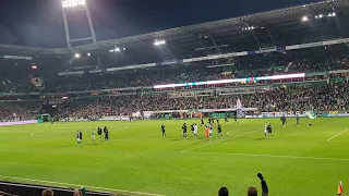 Werder gegen Freiburg Siegerstimmung