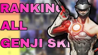 Genji Main with 400 HOURS Ranks All of His Skins! (Showcasing and Ranking all Genji skins)