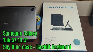 Samsung Galaxy Tab A7 10 Backlit Keyboard and case. Wineecy