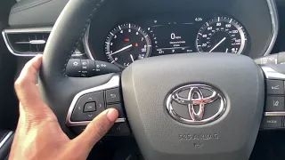 2021 Toyota Highlander Limited buttons and features