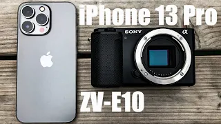 iPhone 13 Pro vs Sony ZV-E10 - Vlog Test