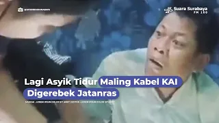 Lagi Asyik Tidur Maling Kabel KAI Digerebek Jatanras