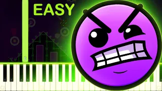 Hexagon Force | GEOMETRY DASH LEVEL 16  - EASY Piano Tutorial