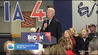 Joe Biden Calls Voter "Damn Liar"