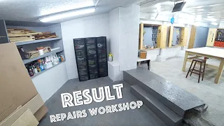 Repair results in my workshop | There is a furniture workshop in the garage