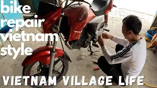 Vietnam Motorbike Repair Tricks of the Trade | Vietnam Village Life