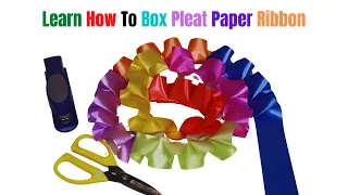 How to Pleat Florist Ribbon Different Colours