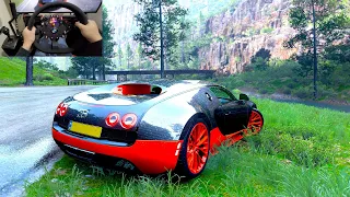 Bugatti Veyron - Forza Horizon 5 drive[Fanatec Steering Wheel CSL DD] Gameplay