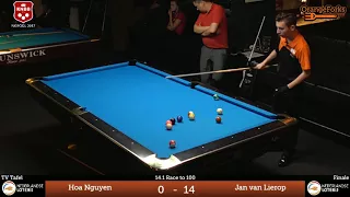 NK Straight Pool 2017 | Hoa Nguyen v Jan van Lierop | Finale