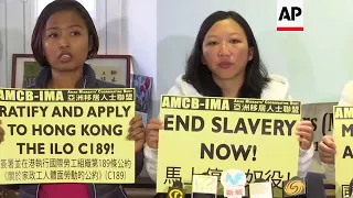 Indonesian maid in HKong speaks after winning claim against boss