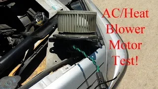 How to Test Vehicle AC/Heat  Blower Motor to Tell if BAD