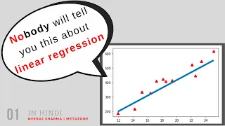 Linear regression in Hindi | what is linear regression in statistics and machine learning?