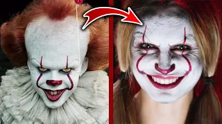 Makeup Artist Recreates A Pennywise-Inspired Halloween Makeup Look