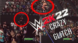 WWE 2K22 Crazy Crowd Glitch |CAN LEAVE ARENA TOO!|