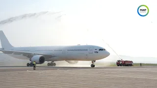 Первый рейс Сочи - Улан-Удэ приземлился в аэропорту "Байкал"