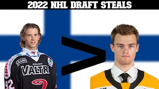 Potential steals in the 2022 NHL draft