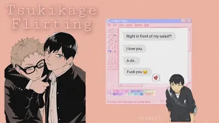 Tsukishima and Kageyama flirt // Tsukikage Fluff