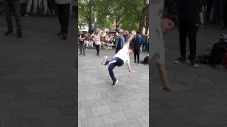 2017 05 06 London Style! Break dancers in Leicester Square.