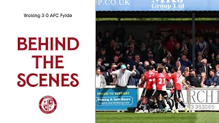 WE ARE STAYING UP! Woking 3-0 Fylde | Behind The Scenes