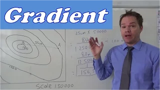 Geography mapwork gradient calculation