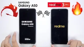 Realme 3 Pro vs Galaxy A50 Speedtest Comparison & RAM Management🔥🏁