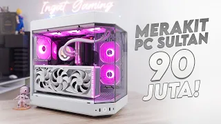 2023 Rakit PC Sultan 90 Juta Full White Ryzen 9 7950x 3D + ROG RTX 4090 White